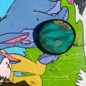 Teal and Gold change purse